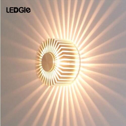 LEDGLE 3W Night Lamps Modern Wall Light LED Ceiling Lights Warm White Lamp for bedroom Living Room KTV