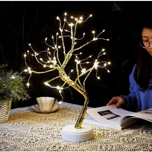 Small Tree Lamp Iron Wire Home Decoration Accessories Home Decoration Accessories for Living Room Desk Decoration