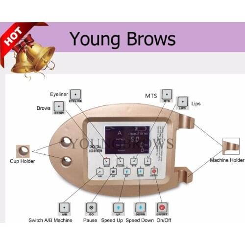 V3 Micropigmentation Device Permanent Makeup Machine Digital Eyebrow Lips Eyeliner Control Panel For Professional PMU Handpiece