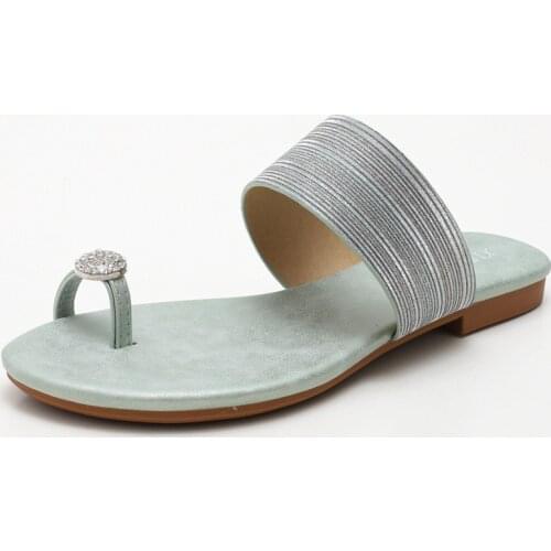 Kalsooni 2021 NEW Women Flat Sandals Comfortable Diamond Beach Slipers Shoes
