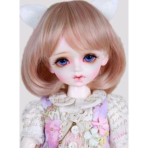 1/3 1/4 1/6 1/8 Bjd Wig High Temperature Short Straight Wire Bjd Wig SD For BJD Doll Hair
