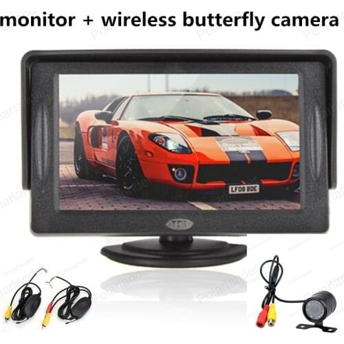 4.3 Inch 480x234 TFT LCD Color Display Pocket-sized Rear View Monitor with 2-channel Video Input