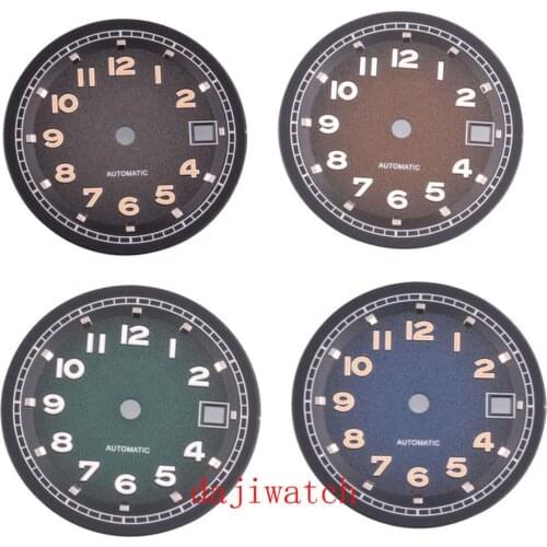 Bliger Brown 31.5mm Aseptic Dial Parts for ETA 2836 2824 Miyota 8205 8215 821A, Pearl DG2813 3804 Seagull ST1612 Movement