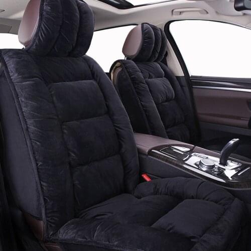 Winter Short Plush Car Seat Covers Universal for Hyundai IX35 IX25 Sonata Santafe Tucson ELANTRA Accent car automobiles cushion