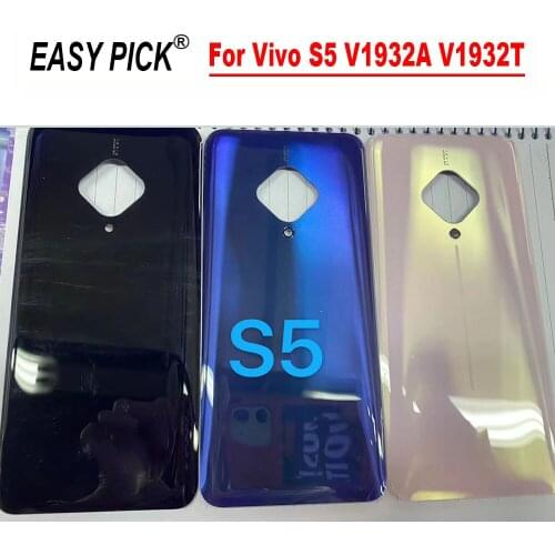 For Vivo S5 V1932A V1932T Battery Back Cover Rear Door Panel Glass Housing Protective Case Durable Back Cover