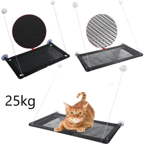 Pet Cat Hanging Beds Window Mounted Hammock Bed Soft Pet Shelf Seat Beds Supplies Detachable Bearing 25kg