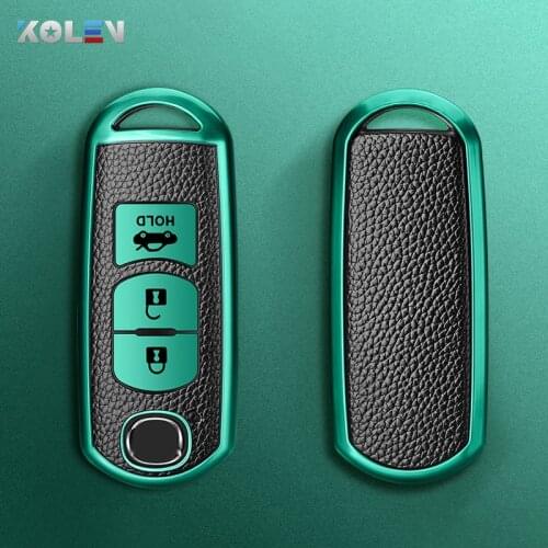 Leather+TPU Car Remote Key Cover Case Shell For Mazda 2 3 5 6 Axela Atenza Demio CX-3 CX5 CX-7 CX-9 MX-5 Protection Accessories