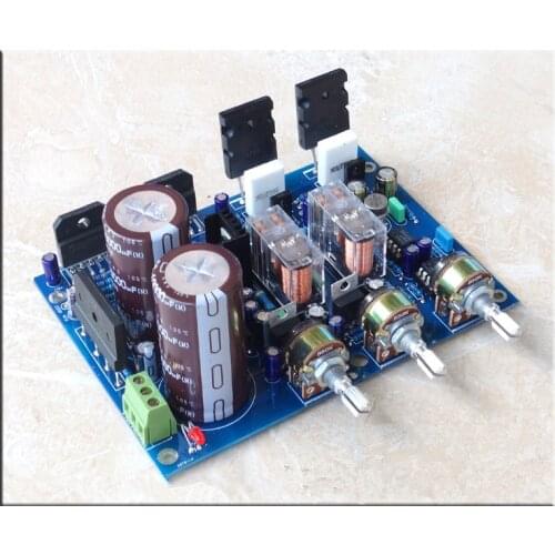 LM3886 + 2SC5200 2SA1943 68W +68W +150W 2.1 channel sub-subwoofer amplifier board