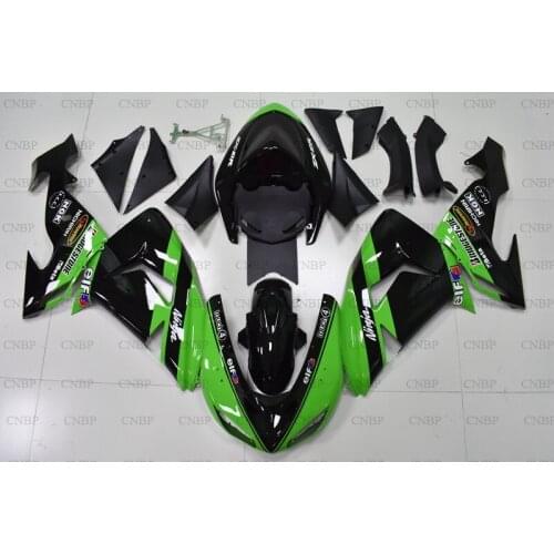 Ninja ZX 10r 2006 - 2007 Fairings ZX-10r 06 Bodywork ZX10r 2006 Green Black Motorcycle Fairing