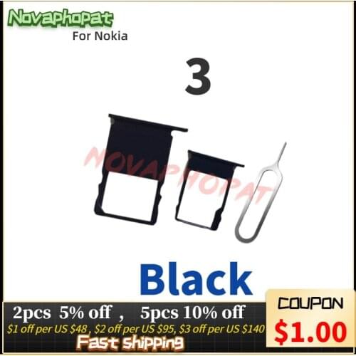 Novaphopat For Nokia 3 5 SIM Card Tray Holder Micro SD Slot Socket Adapter set Replacement + tracking