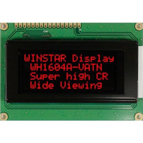 WH1604A-RLL WINSTAR 16*4 VATN LCD screen - red backlight new and original