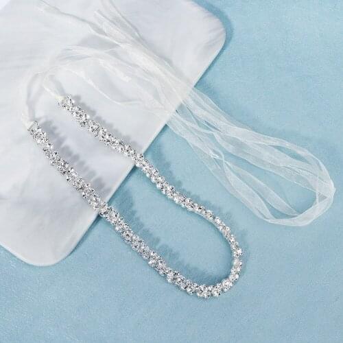 New Bride Wedding Belt Jewelry Luxury Rhinestone Half Circle Wedding Dress Accessories Wild Waist Belt