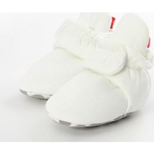 Toddler First Walkers Booties Fall Baby Socks Boy Girl Stripe Gingham Cotton Comfort Soft Anti-slip Infant Crib Shoes