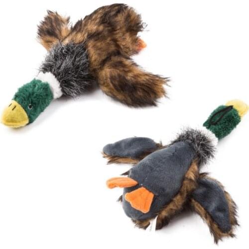Pet Dog Squeaky Toys Plush Duck Doll Lovely Toy Puppy Dogs Cleaning Teeth Chew Training Supplies Dog Educational Plush Toys