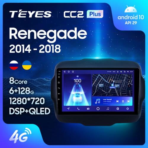 TEYES CC2L CC2 Plus For Jeep Renegade 2014 - 2018 Car Radio Multimedia Video Player Navigation GPS Android No 2din 2 din DVD