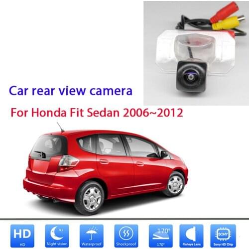 Rear Camera For Honda Fit Sedan 2006 2007 2008 2009 2010 2011 2012 CCD Night Vision Backup camera Parking camera License
