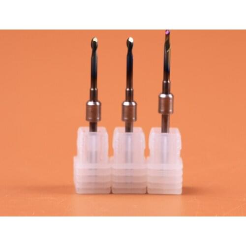 0.6/1.0/2.0mm 1 piece CAD CAM Milling Burs Dental Zirconia FOR Yena Milling Burs DLC DC Material
