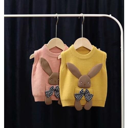 1-5 Kids Boys and Girls Vest Sweater Cute Sweater Child Sweater Christmas Sweater Sweaters For Teens Autumn Clothes Warm