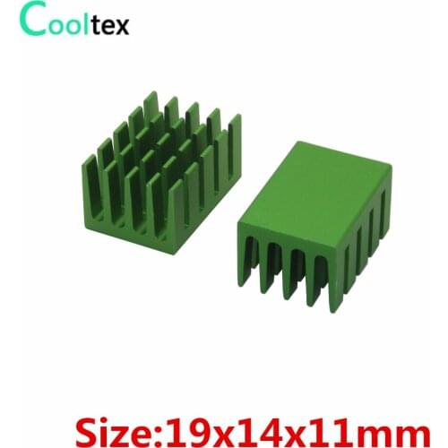 10pcs/lot 19x14x11mm Aluminum Heatsink heat sink radiator for Chip VGA RAM IC LED Electronic 3D printer COOLER cooling