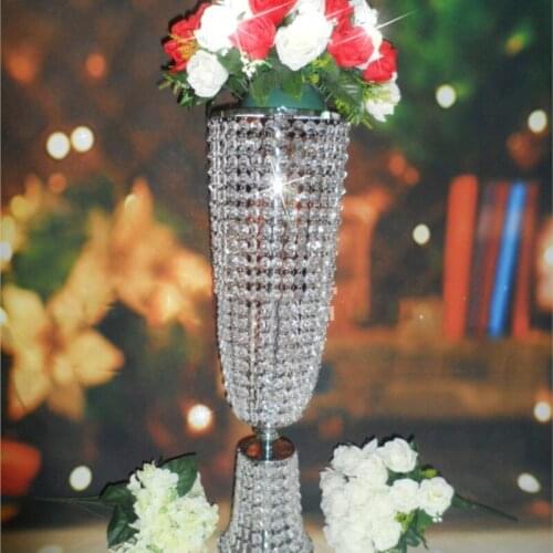 2017 crystal wedding centerpiece/wedding decorations tall 31.5 inches + diameter 7.8inches 10pcs/lot