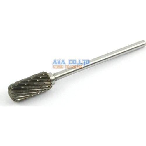 5 Pieces 6mm Tungsten Carbide Burr Rotary Cutter File 2.35mm Shank Double Cut (NO.2)