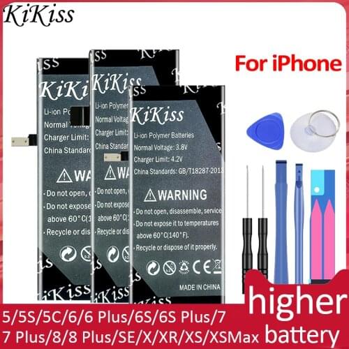 Battery For iPhone 6S 7 6 8 Plus SE 5S 5 X XR XS MAX 4S 5C 7Plus 6SPlus 6plus Replacement Bateria For iPhone6S iPhone7 iPhone8