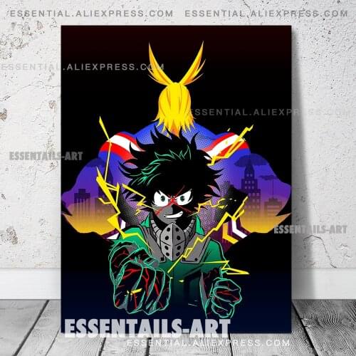 Plus Ultra Deku All Might BNHA Anime Poster Canvas Wall Art Painting Decor Pictures Bedroom Living Room Home Decoration Prints