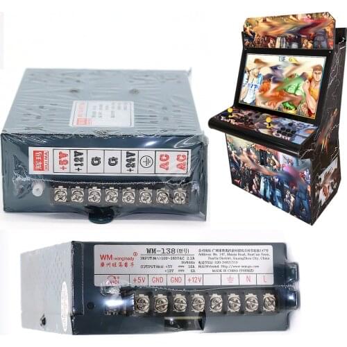 Good Arcade Power Supply 12V 6A / 5V 16A Arcade Switching Power Supply 110/220V For Jamma Game Arcade Cabinet DIY
