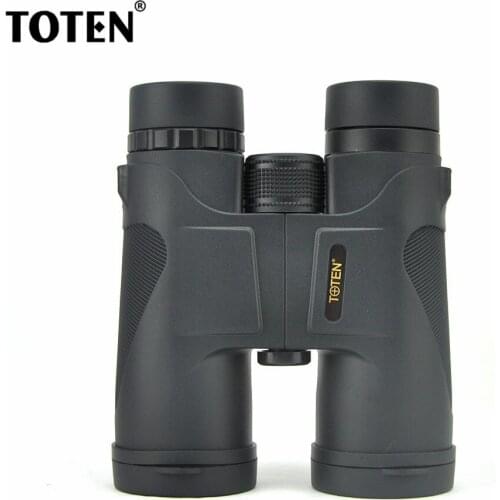 TOTEN 10x42 Professional Binocular BAK7 Waterproof Powerful Hunting Spyglass Telescope Tools Bird watching Camping