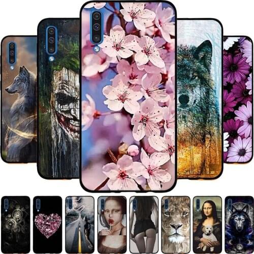 A for Funda Samsung A50 Case Soft Silicone Cover for Samsung Galaxy A50 A 50 2019 A505 A505F SM-A505F Phone Cases Coque