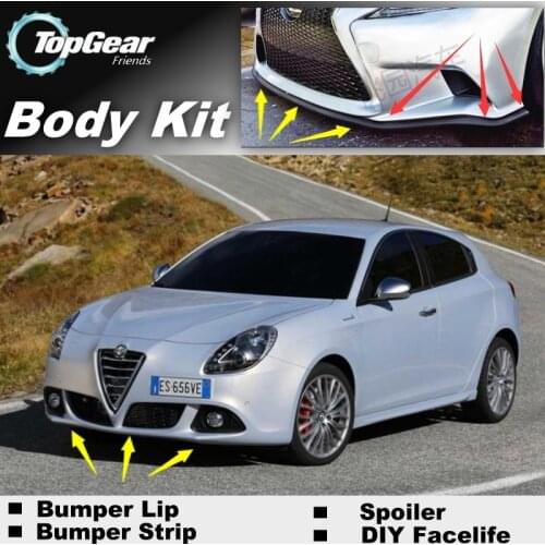 Bumper Lip Deflector Lips For Alfa Romeo Giulietta 940 AR Front Spoiler Skirt For TOPGEAR Friends Car Tuning / Body Kit / Strip