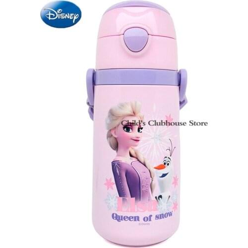 Disney 500ml Large Capacity Durable and Durable Stainless Steel Dual Use Direct Drinking Cute Student Cup with Straw