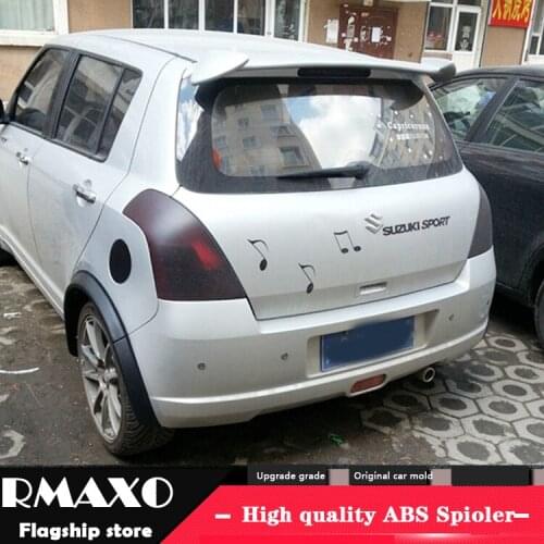 For SUZUKI Swift Spoiler 2007-2017 SUZUKI Swift High Quality YCWVK ABS Material Car Rear Wing Primer Color Rear Spoiler
