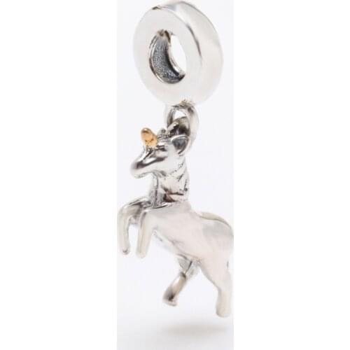 S925 Silver Unicorn Necklace Pendant Women Versatile Unicorn Unicorn Beast Pendant Wholesale