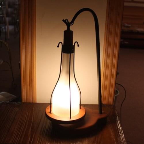 European style retro Table Lamps Mediterranean solid wood table lamp living room lamp bedroom lamp country table lightin LU71363