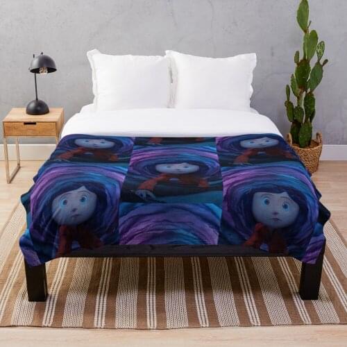Coraline Decke Fleece Cartoon Print Kinder Warme Bett Decke neugeborenen sommer-kind-bay von Erwachsene Decke