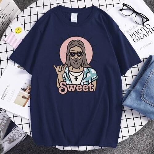 Hip Hop Sweet Man Printing Men T Shirts Oversized Comfortable T-Shirts crewneck loose Tee shirts Fashion Vintage T-Shirt Male