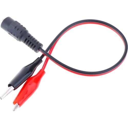 Hot Sale 1Pc 25cm Alligator Clip 12V Power Cable Crocodile Wire DC Voltage Connector To Male