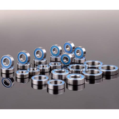 25Pcs Blue Rubber Sealed Chrome Steel Metric Ball Bearing Kit FOR RC Crawler Racing Car Traxxas E MAXX HSP Brushless