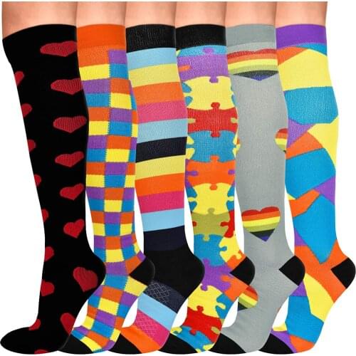 Compression Stocking 30 Mmgh Knee High Running Sports Socks Edema Varicose Veins Marathon Nurse Compression Stocking Women
