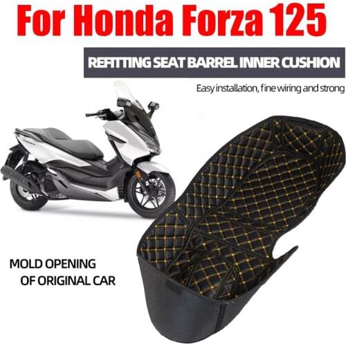 Motorcycle Seat Storage Box Leather Rear Trunk Cargo Case Luggage Liner Protector Pad For Honda Forza 125 Forza 125 Accessories