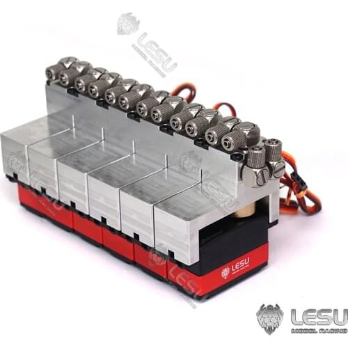 LESU 1/14 RC Hydraulic 6CH Reversing Valve W/ Servos for Dumper Truck Loader Excavator Model TH16735-SMT3