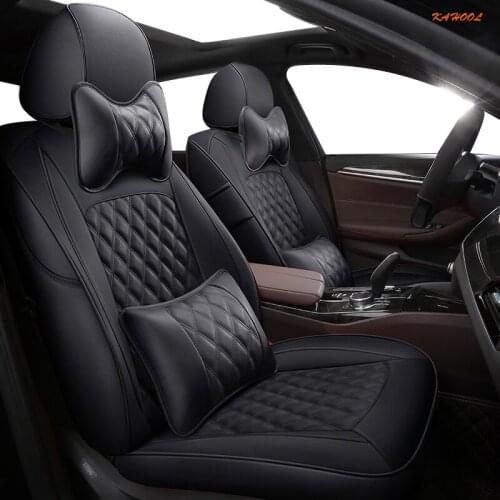 KAHOOL Custom Leather car seat cover set For Dodge Caliber Avenger Journey challenger Automobiles Seat Covers cars seat style