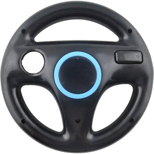 Plastic Steering Wheel for Wii Racing Games Remote Controller Console