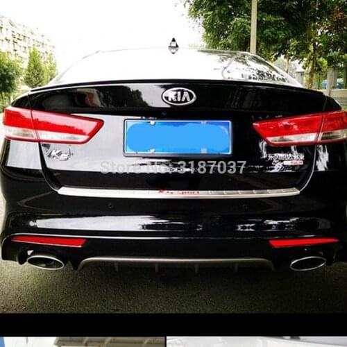 For kia K5 Optima Spoiler 2014-2015 ABS Plastic Unpainted Color Rear Roof Spoiler Wing Trunk Lip Boot Cover Car Styling