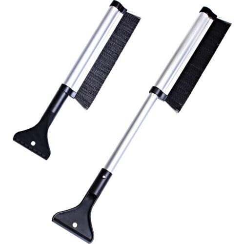 Extendable Car Ice Scraper Windshield Ice Breaker Quick Clean Glass Brush Snow Remover Tool Auto Window Winter Snow Brush Shovel