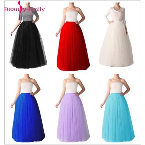 Beauty Emily 2019 A line Petticoat for Wedding Dress Ball Gown Crinoline Knee-Length underskirt saiote de noiva without Hoop