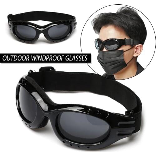 1PC Unisex UV400 Windproof Sunglasses Snowboard Ski Goggles Eyewear Glasses Lens Frame Moto Cycling Outdoor Sports Tools