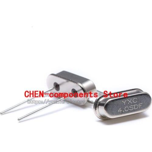 10pcs in-line passive crystal oscillator/HC-49US 4MHz 20ppm 20PF X49SD4MSD2SC