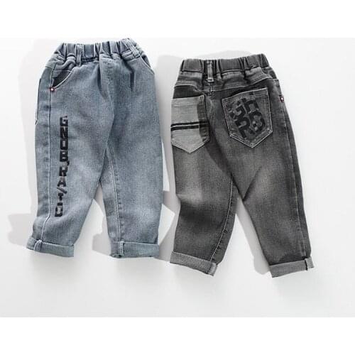 2020 Boys girl hole Jeans pants Excellent quality cotton casual children clothing Trousers baby toddler Comfortable kids clothes